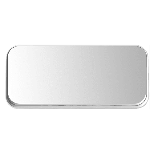 1100mm Rectangle Matte White Mirror With Shelf