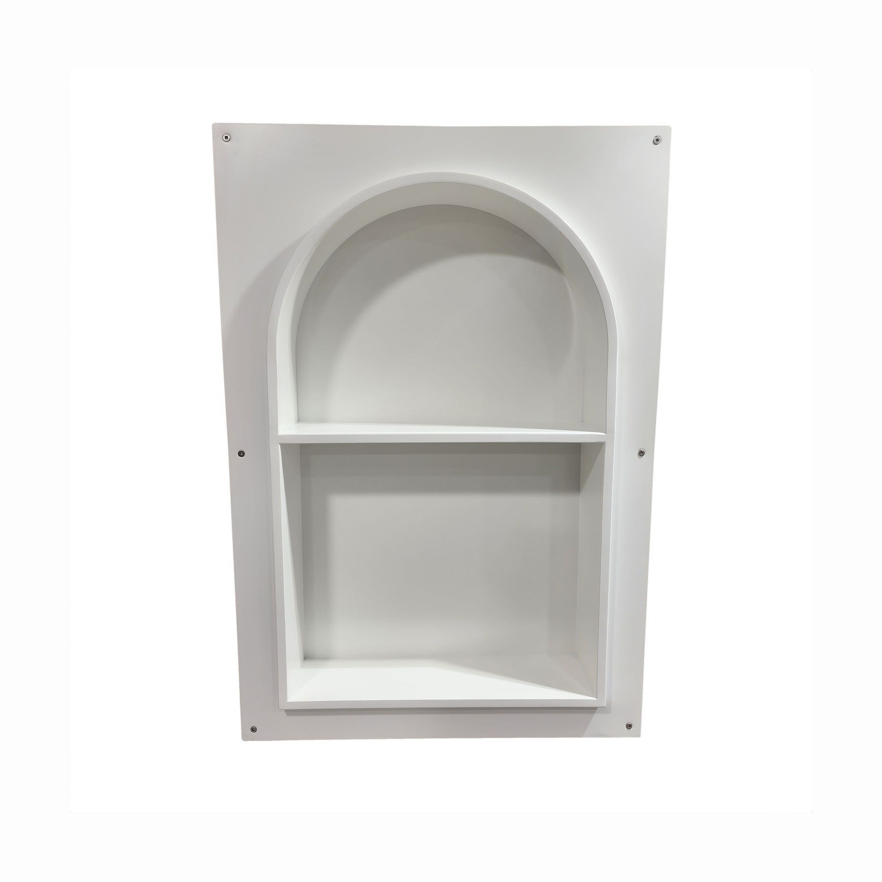 Acacia Arch Shower Niche with Shelf