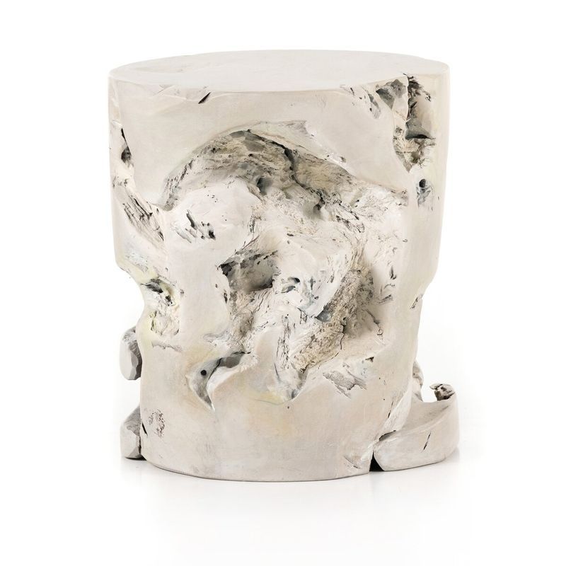 Ivory Teak Accent Table