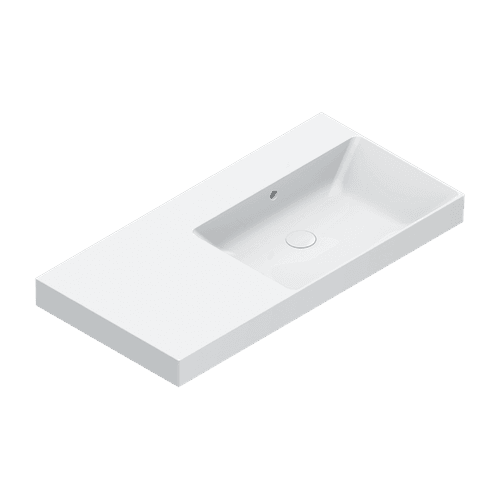 Zero 100 Right Basin No Taphole Gloss White