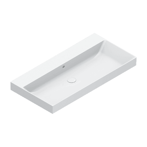 Zero 100 Basin No Taphole Gloss White