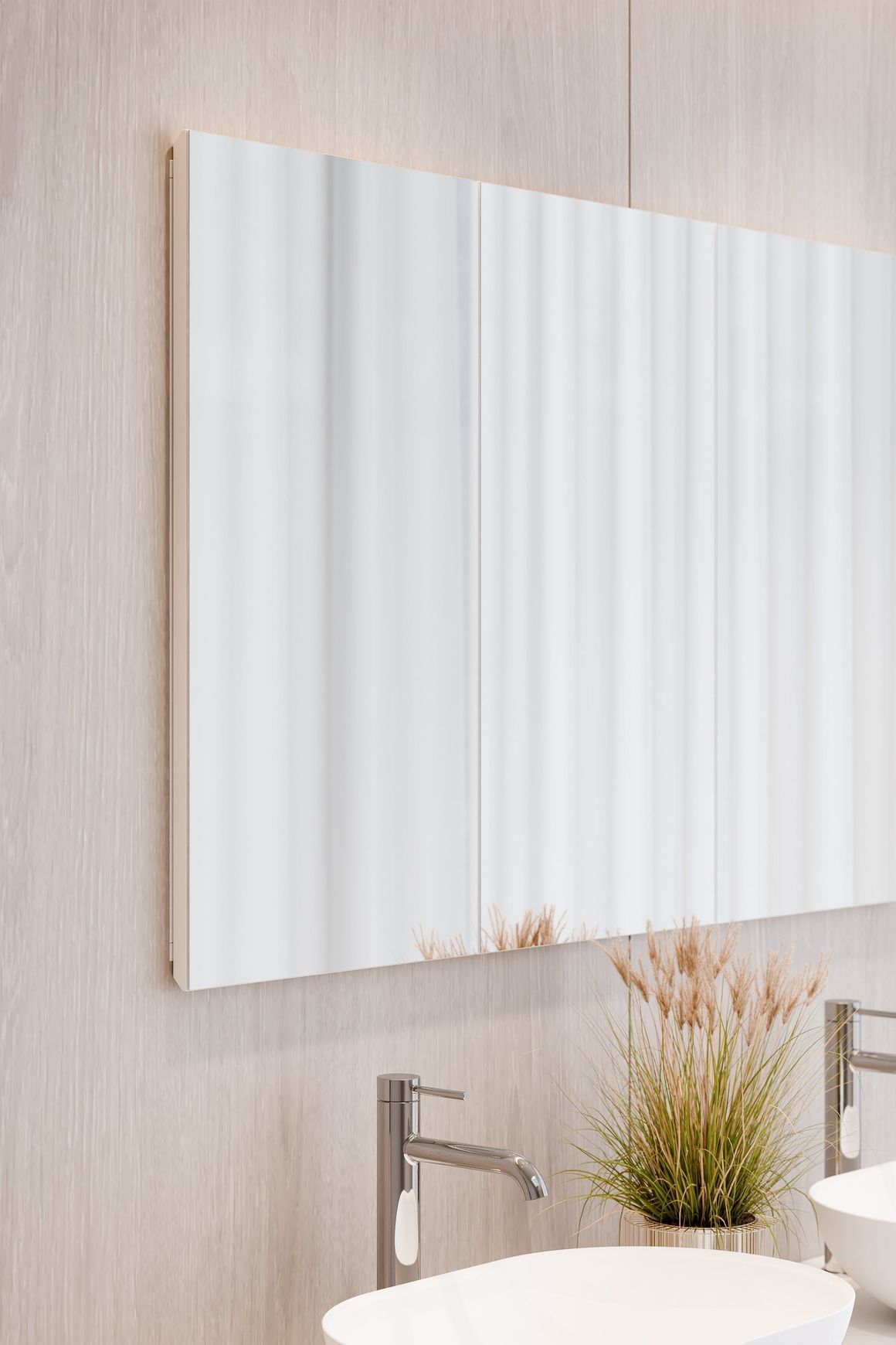 Luxe 1200mm Mirror Cabinet | 3 Door