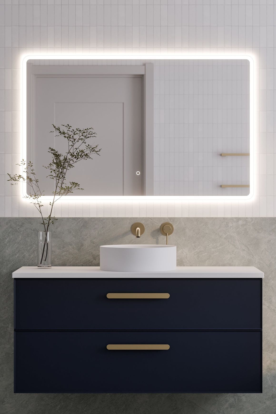 Lineare 1200 Axel Double Drawer Vanity