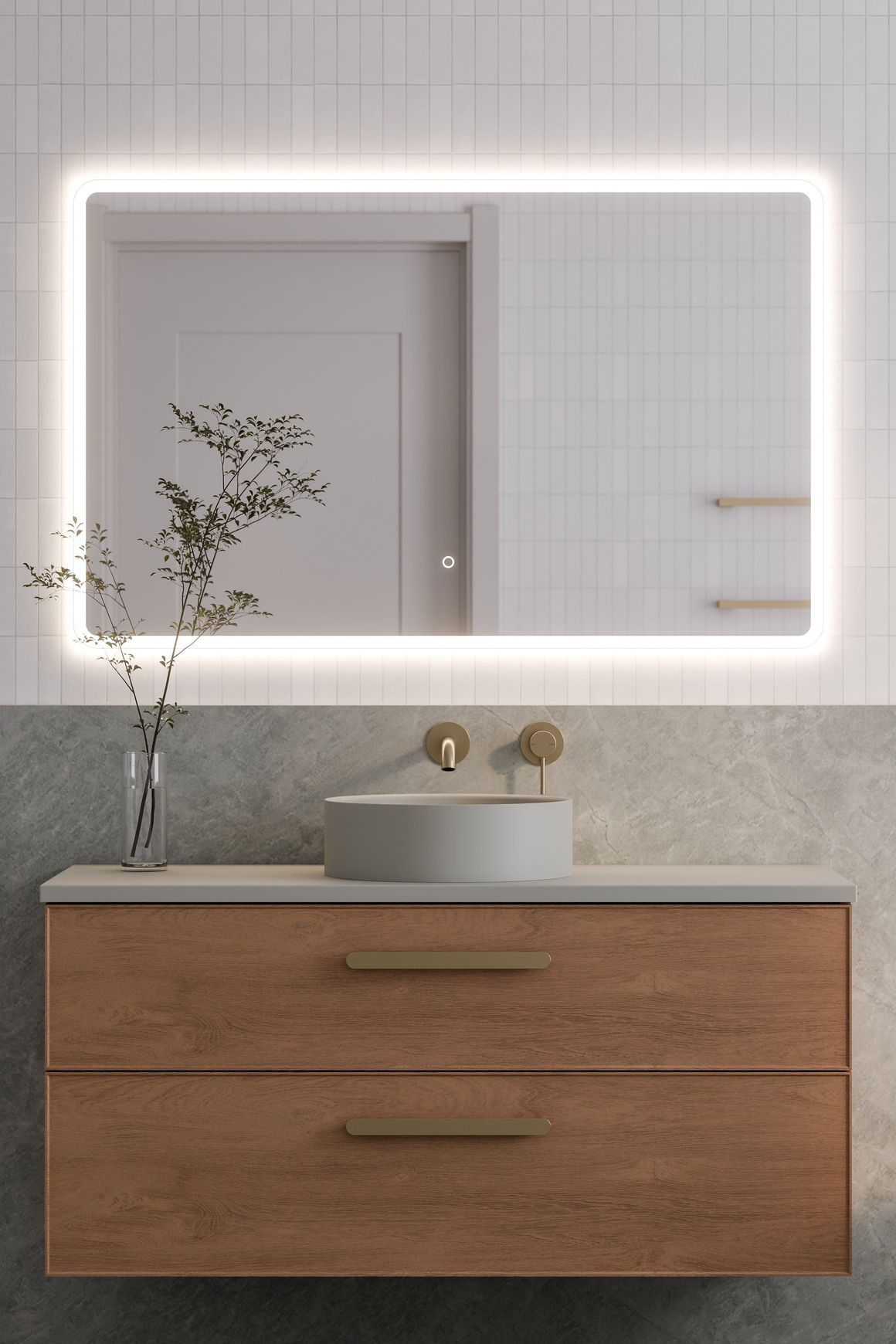 Lineare 1200 Axel Double Drawer Vanity