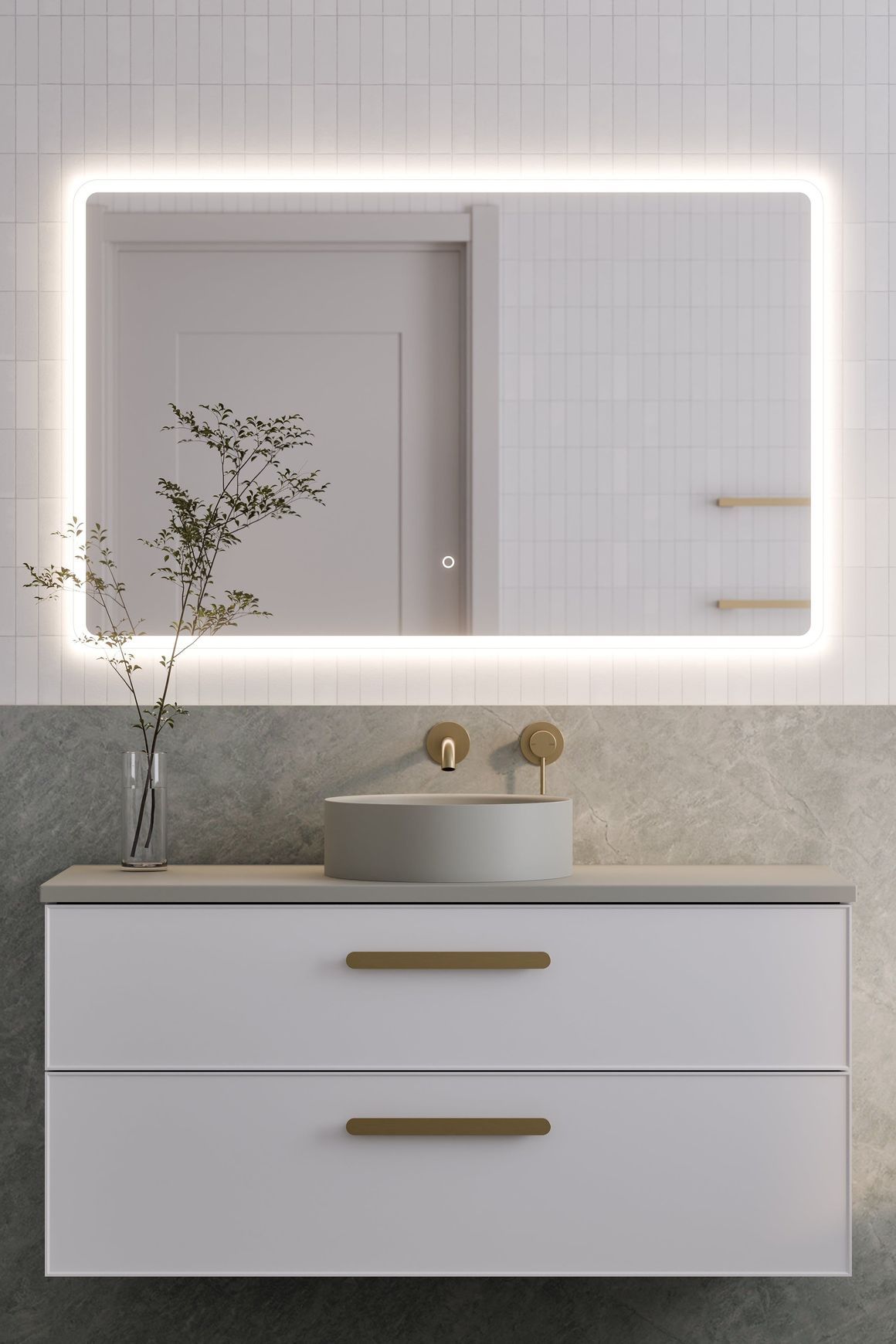 Lineare 1200 Axel Double Drawer Vanity
