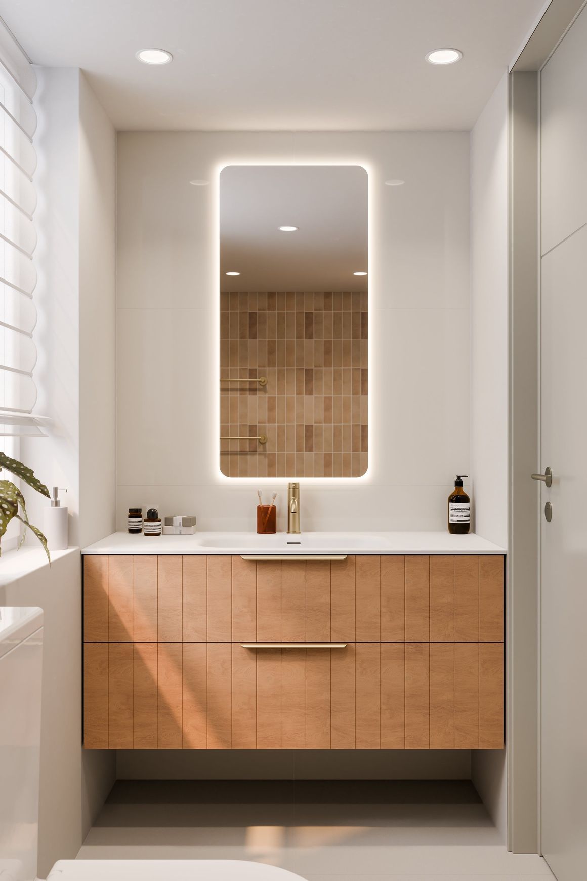 Lineare 1200 Coastal Double Drawer Vanity