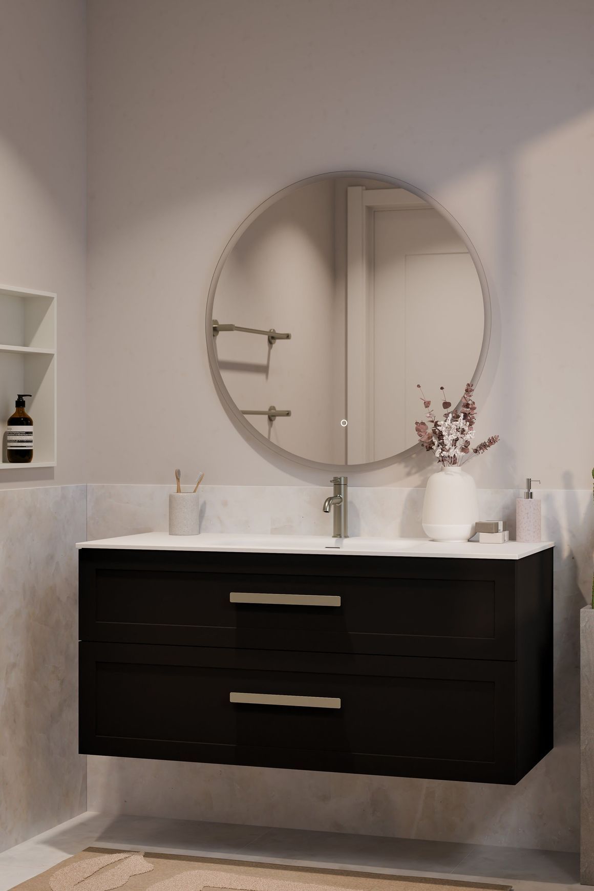 Lineare 1200 Loft Double Drawer Vanity