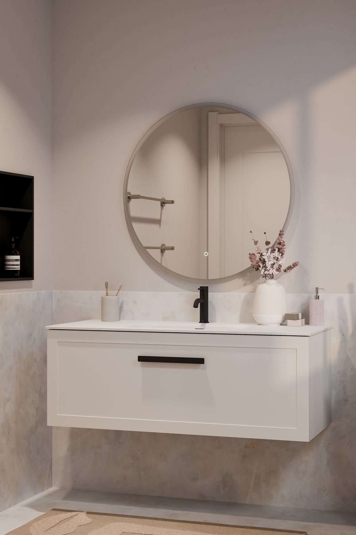 Lineare 1200 Loft Single Drawer Vanity