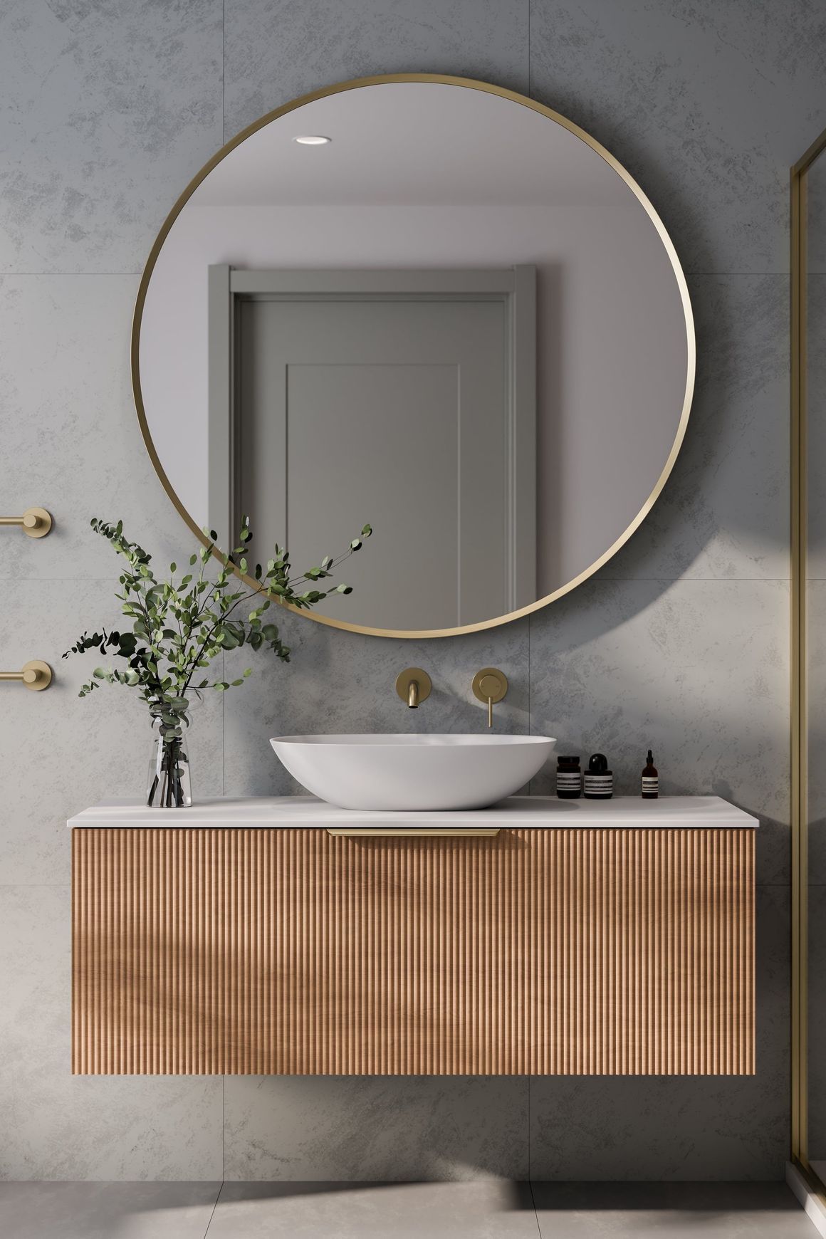 Lineare 1200 Pillar Single Drawer Vanity