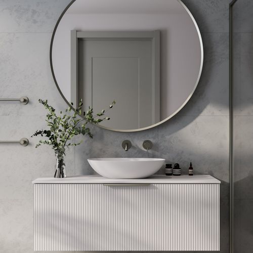 Lineare 1200 Pillar Single Drawer Vanity