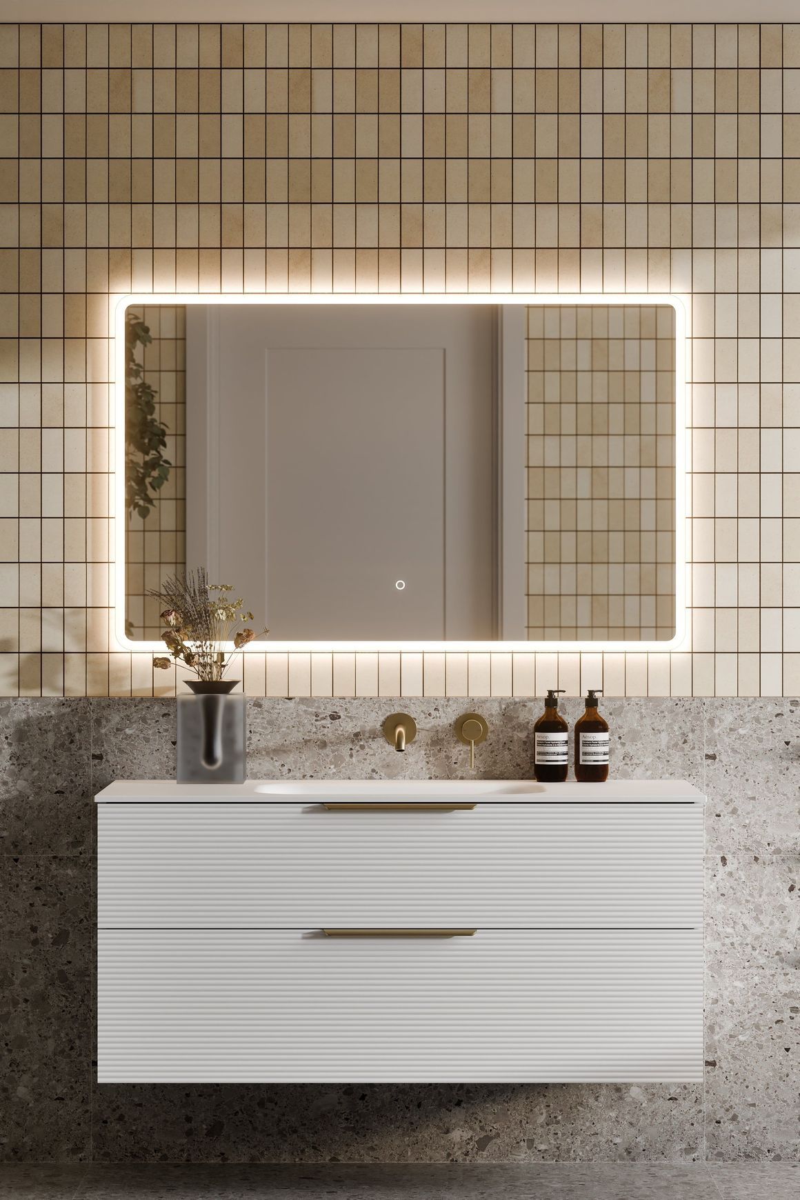 Lineare 1200 Orchard Double  Drawer Vanity