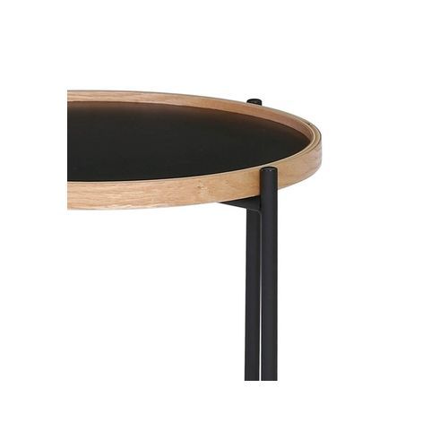 TANIX Side Table - Round - Black