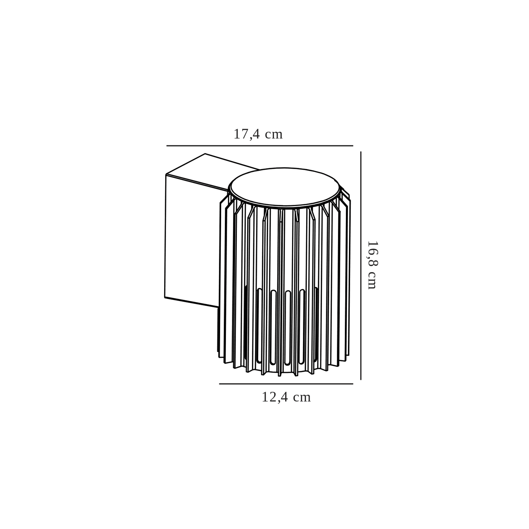 Aludra Single Wall Light