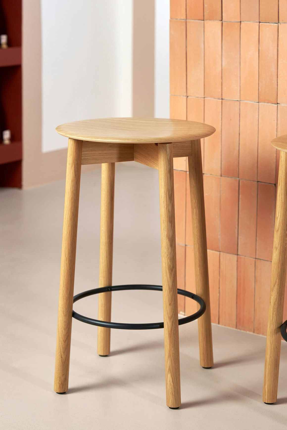 Tiptoe SSD Counter Stool 65cm - Full Oak Wood