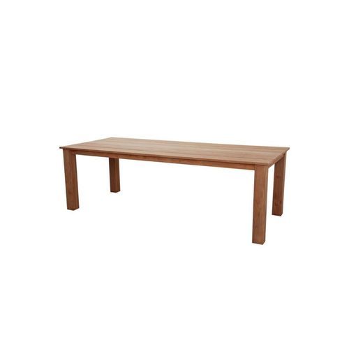 Barbados Outdoor Teak 2.4M Table In Rectangle Timber