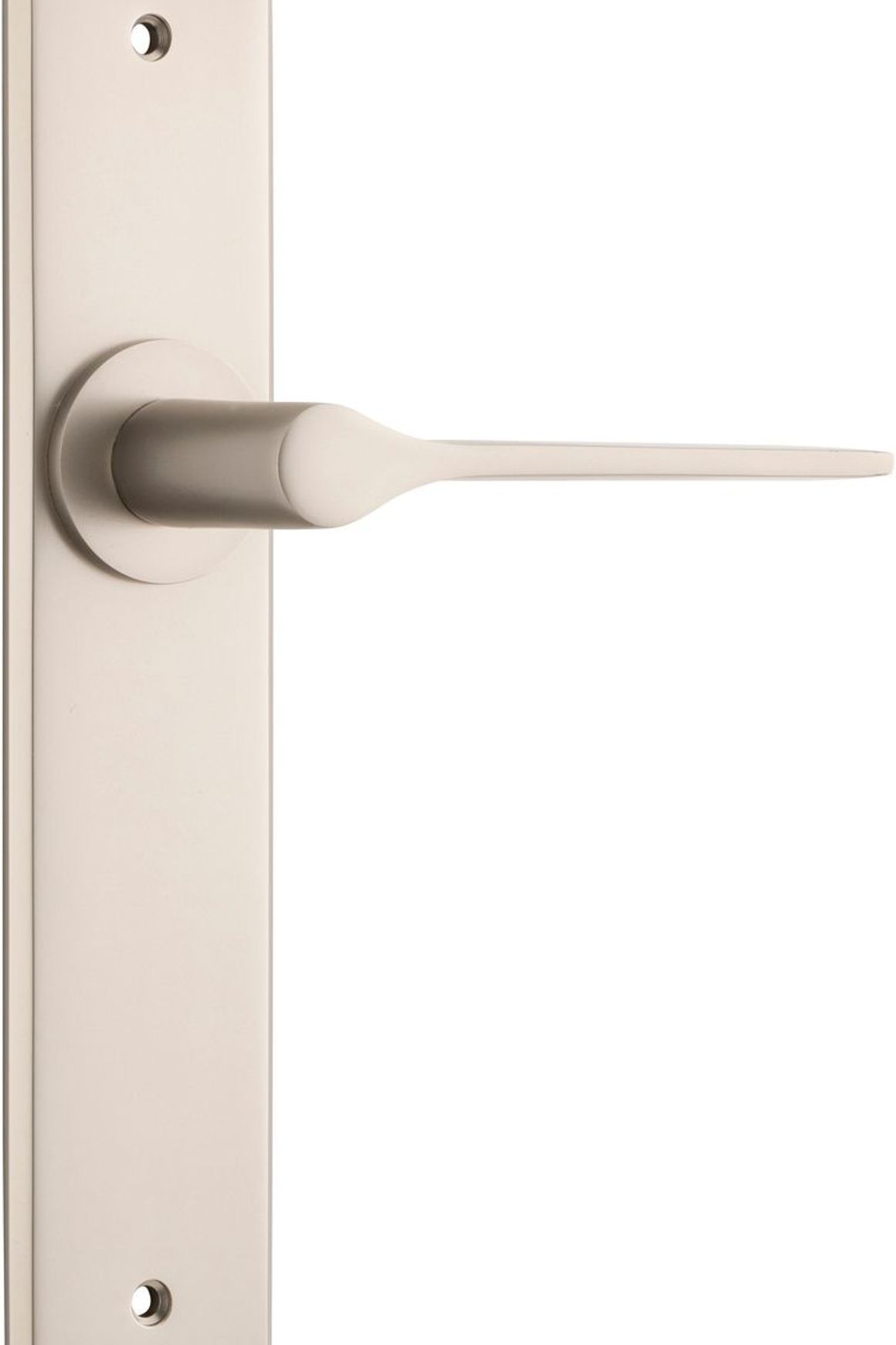 Como Lever - Chamfered Backplate