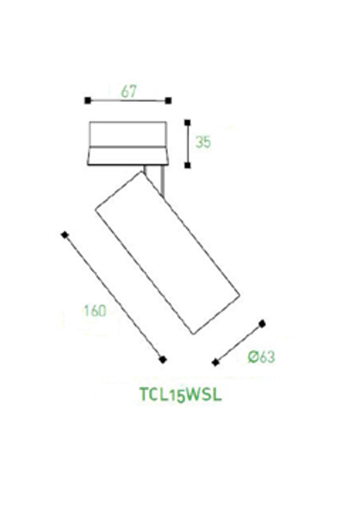Omni Directional Can Light Surface Mounted Long