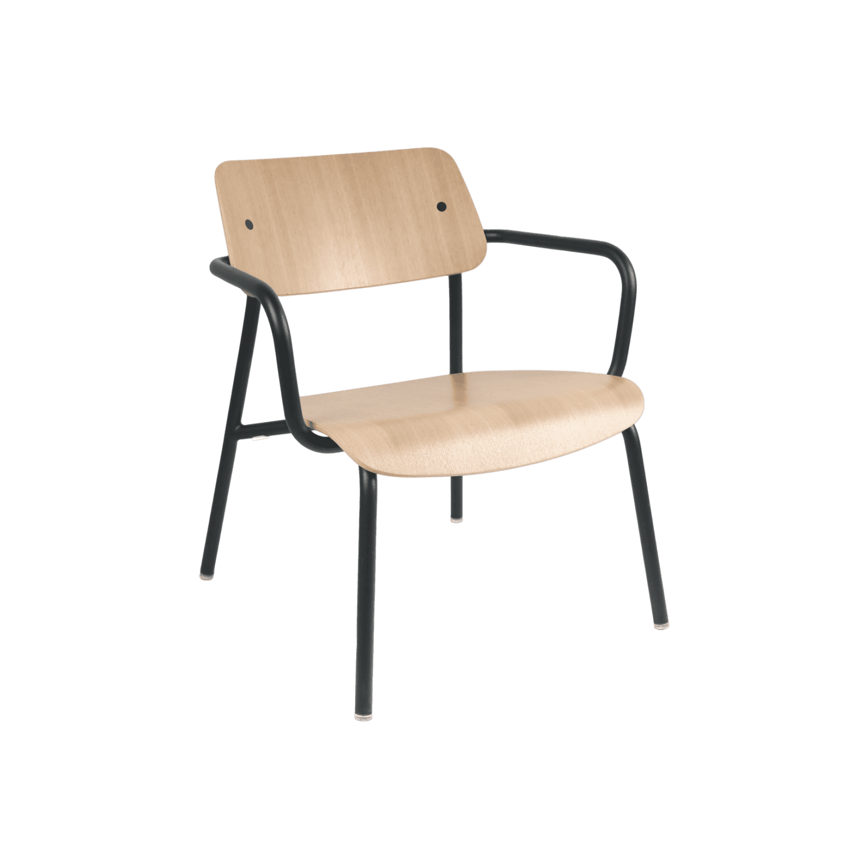 Studie Oak Lounge Armchair