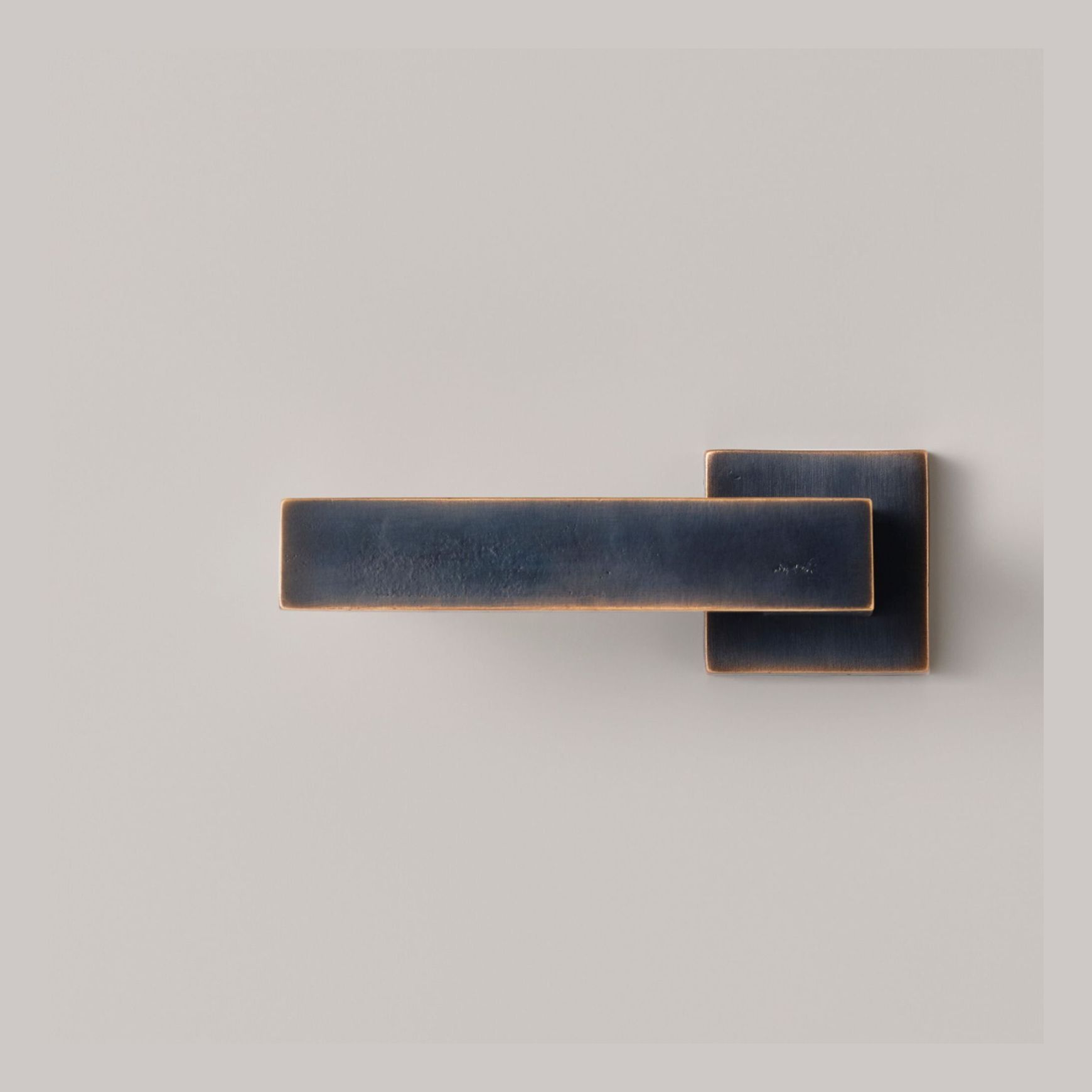 Cast Square Bronze Lever Handle