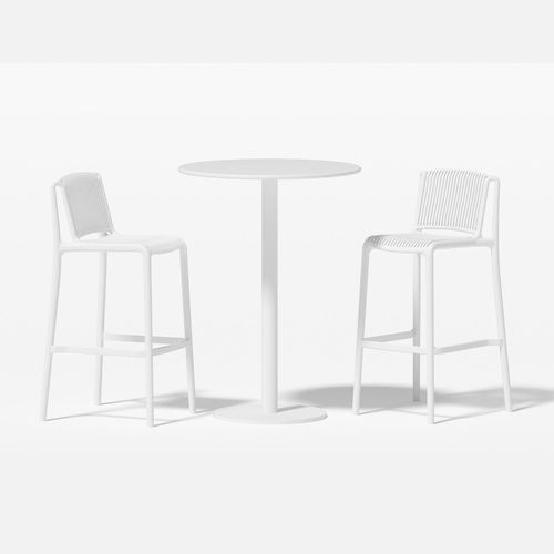 Robin Table With Alma Chairs 3-Piece Outdoor Bar Set