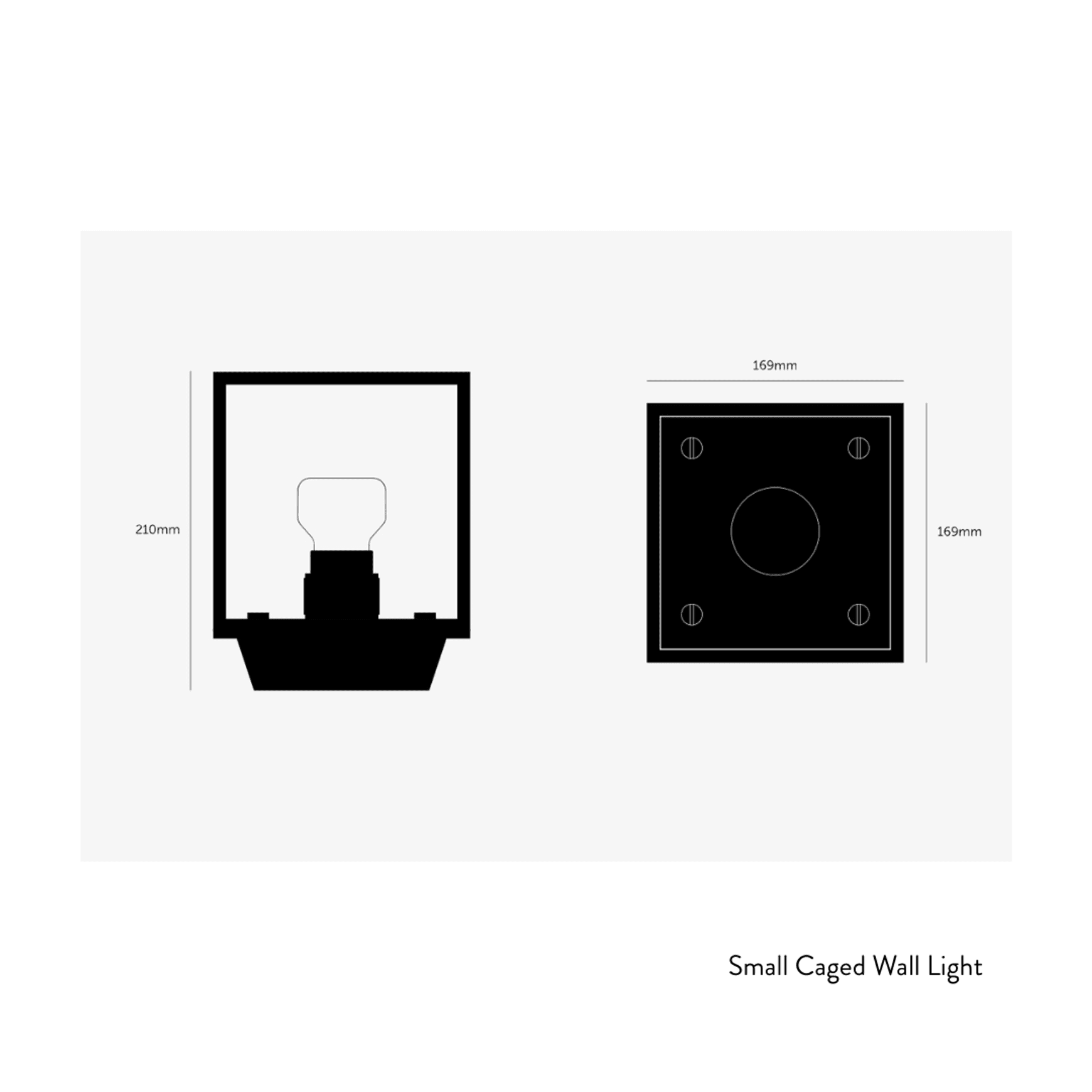 Caged Wall Light