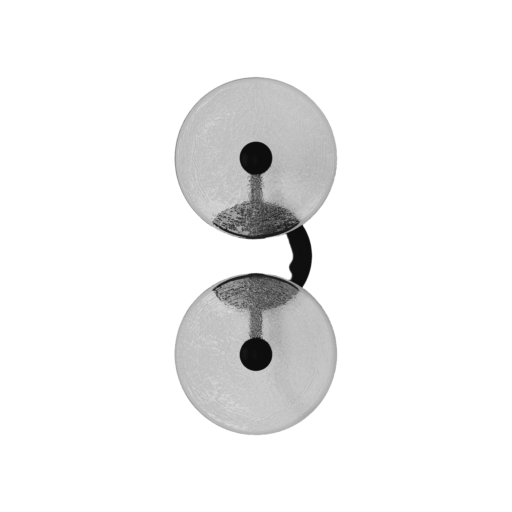 Coral Duo Rod Wall Light - (Centered)