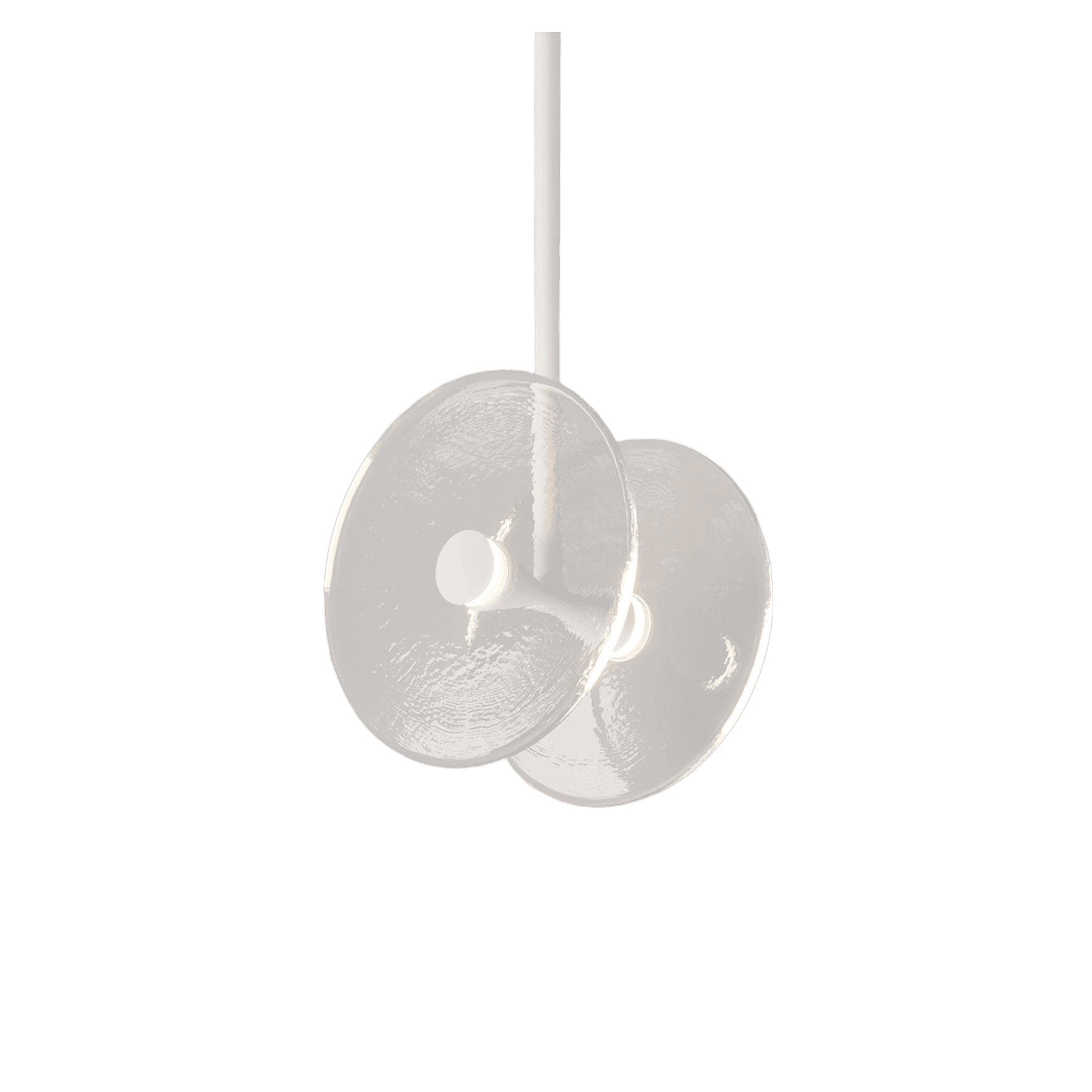 Coral Duo Rod Pendant - Clear