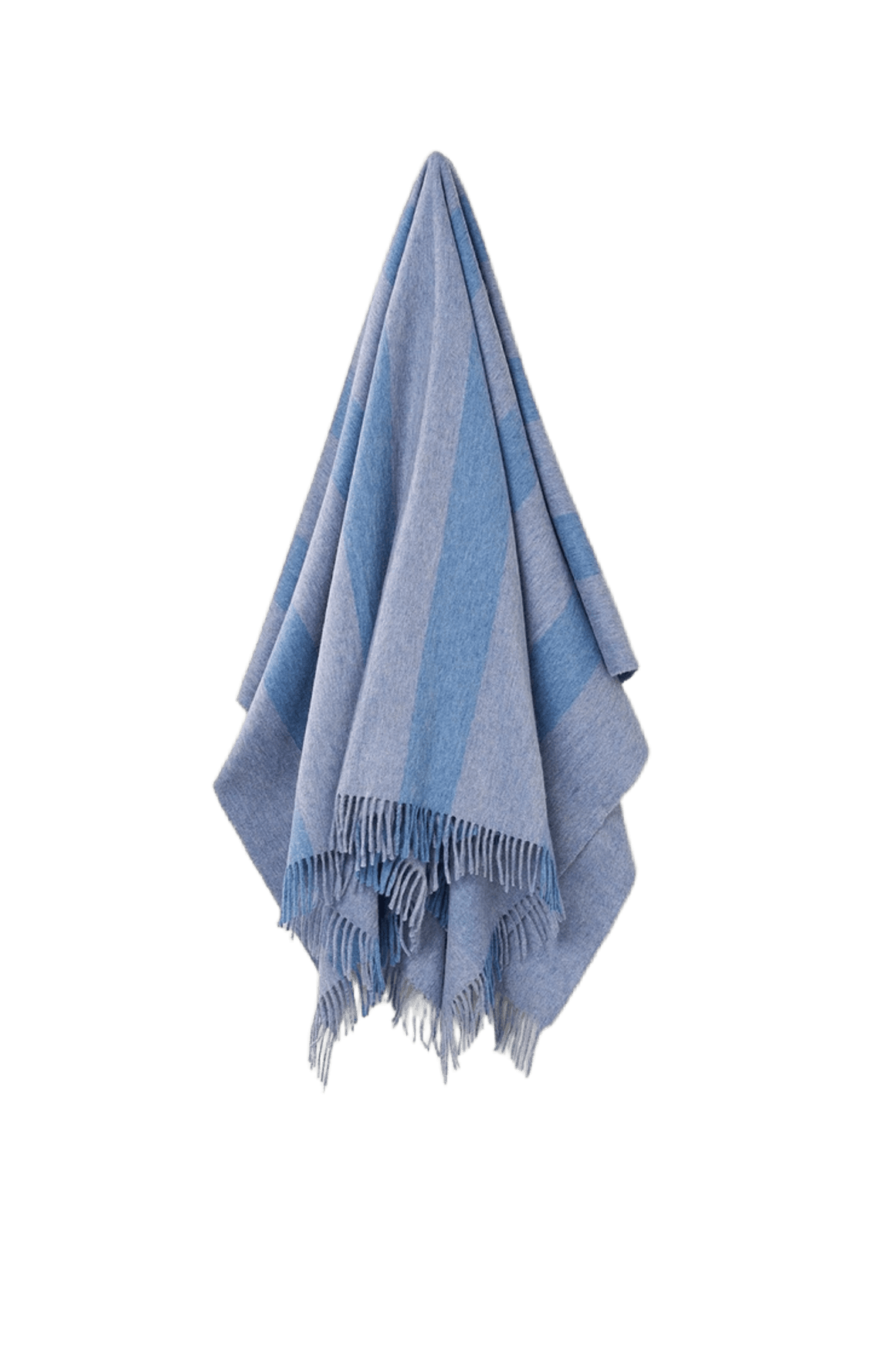 NZ Wool Throw - Stripe Blue | 100% Merino Wool
