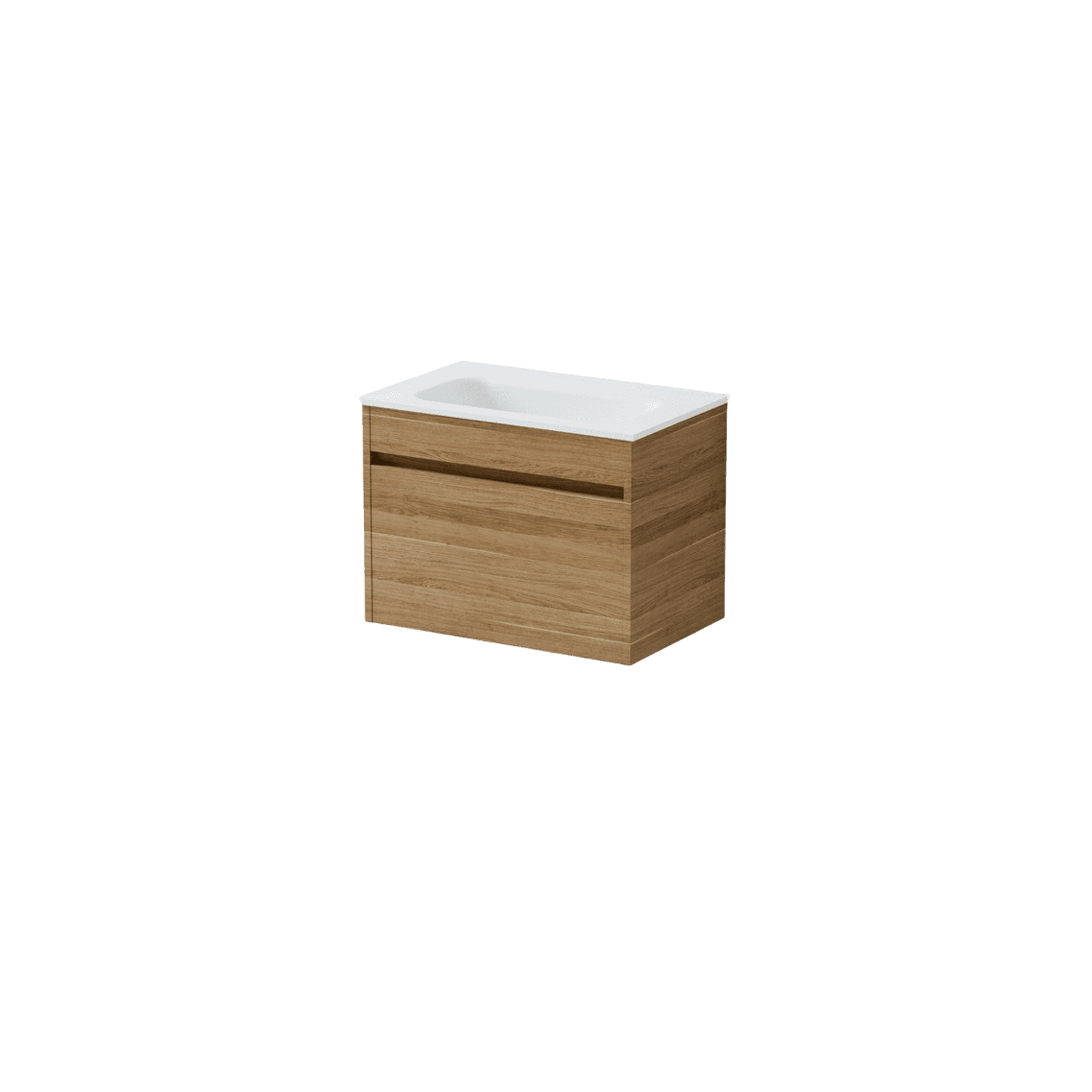 Luxe 600 Slim Wall Hung Vanity | 1 Drawer