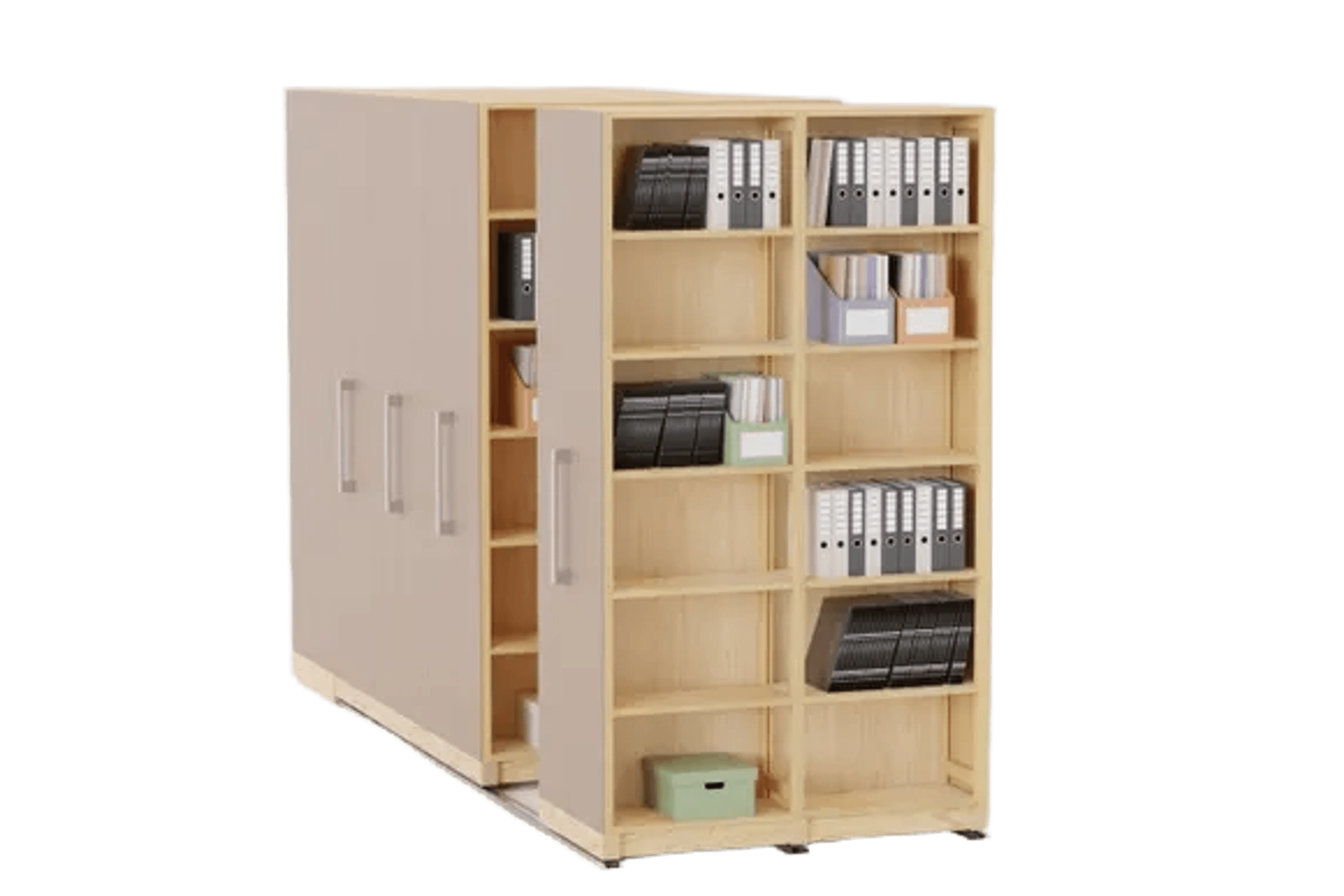Manual Mobile Shelving by Lundia