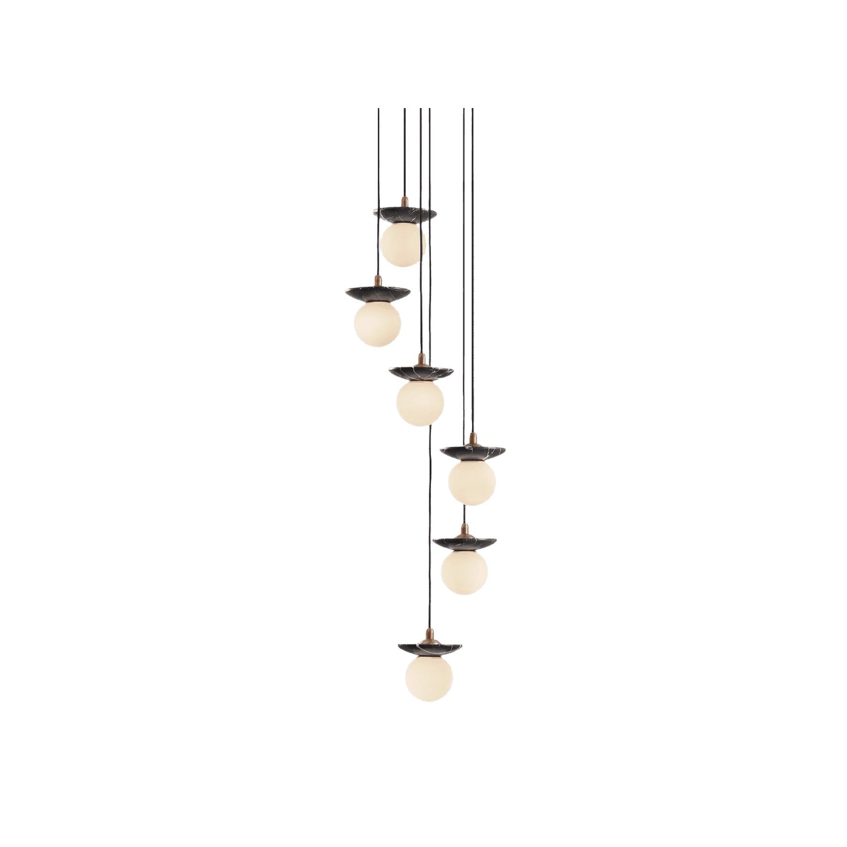 Orbit Stone 6lt Pendant Light