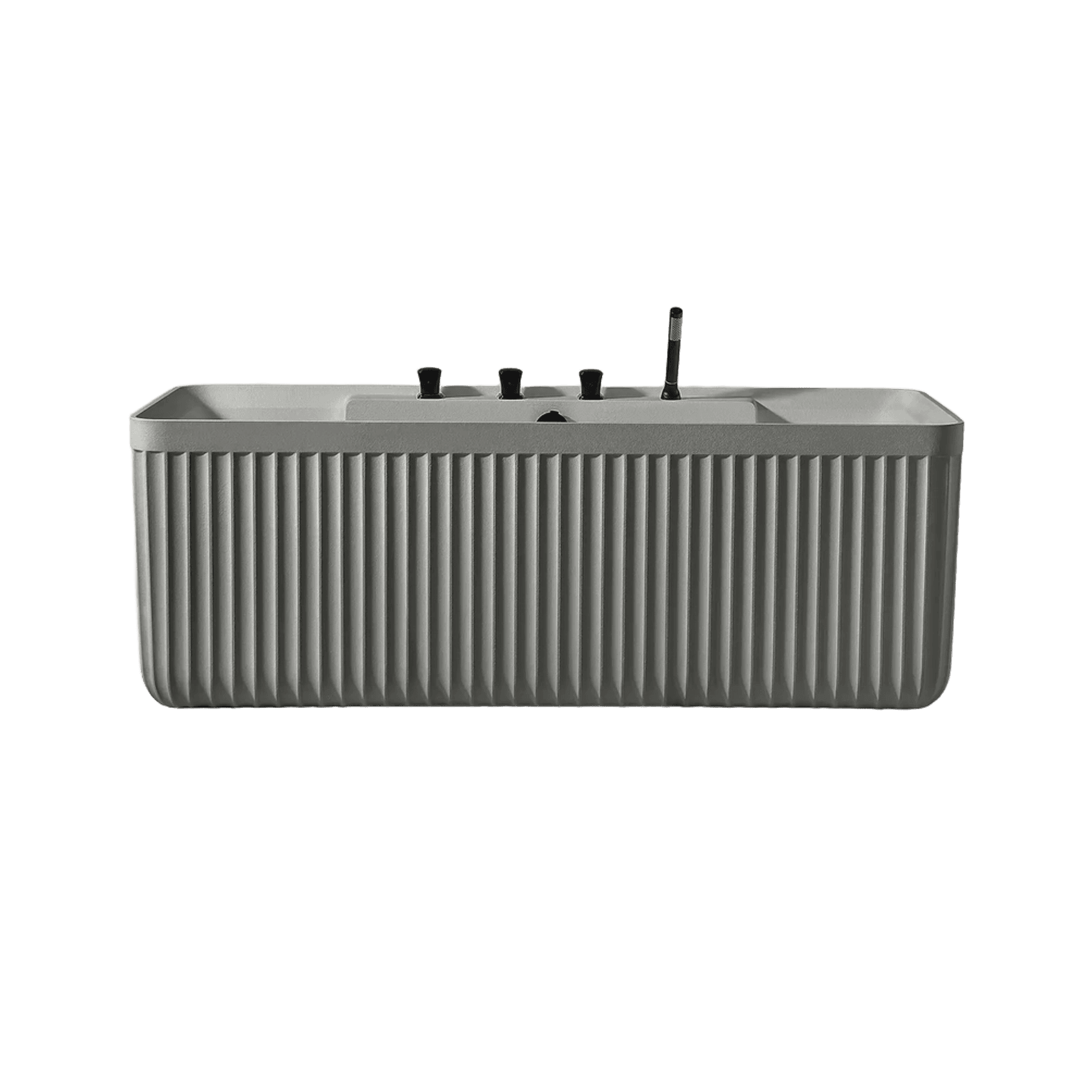 KOLPA Back-to-Wall Bath with Faucet