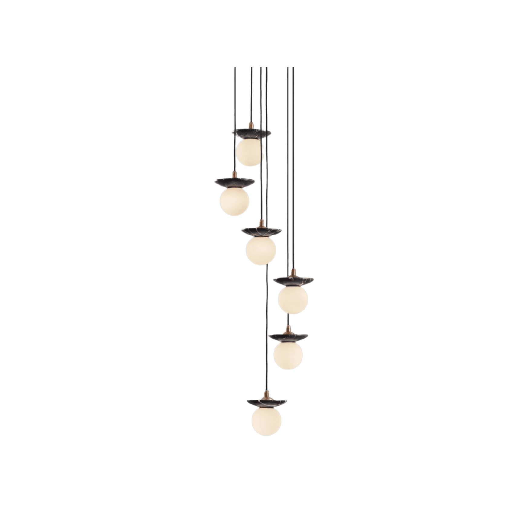 Orbit Stone 6lt Pendant Light