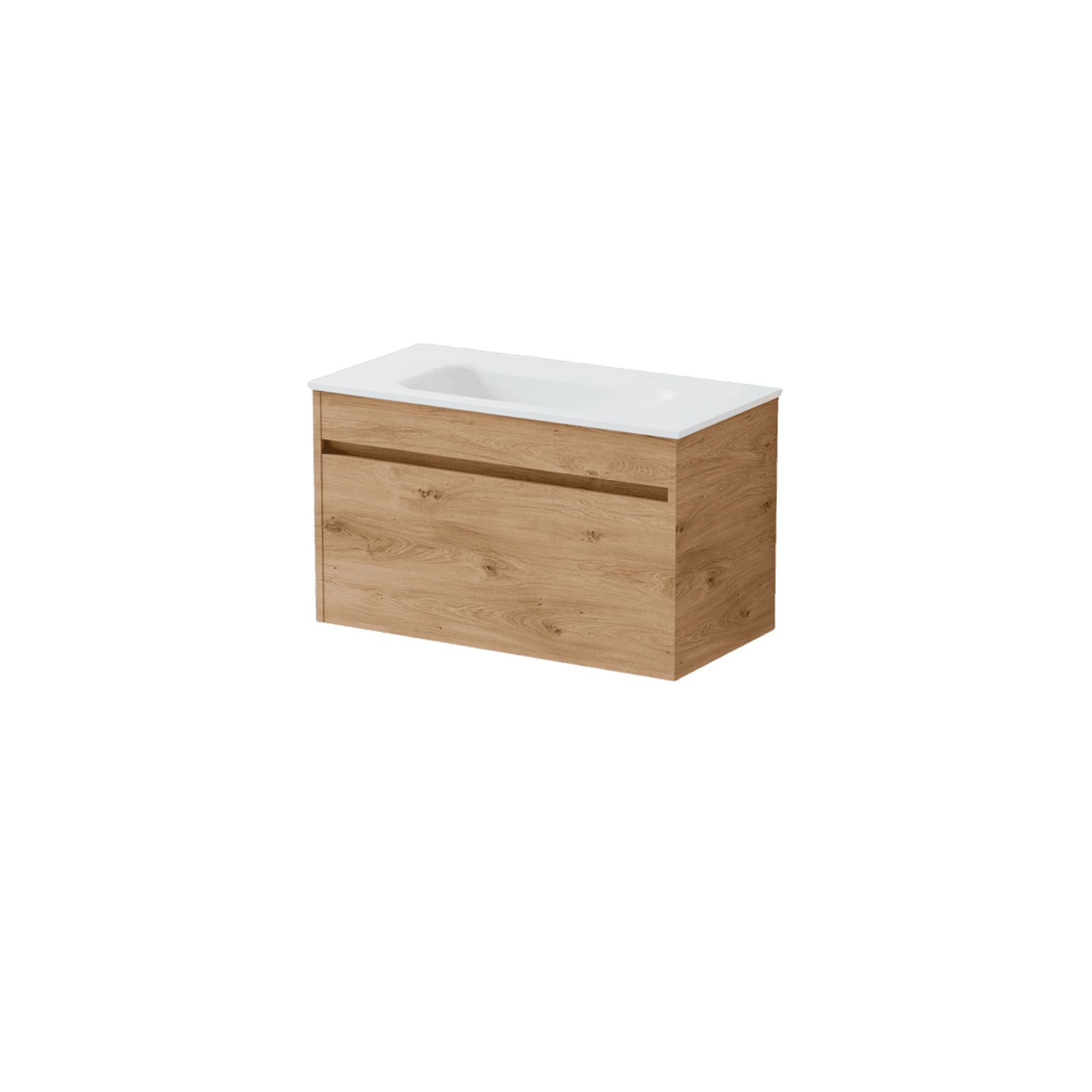 Luxe 750 Slim Wall Hung Vanity | 1 Drawer