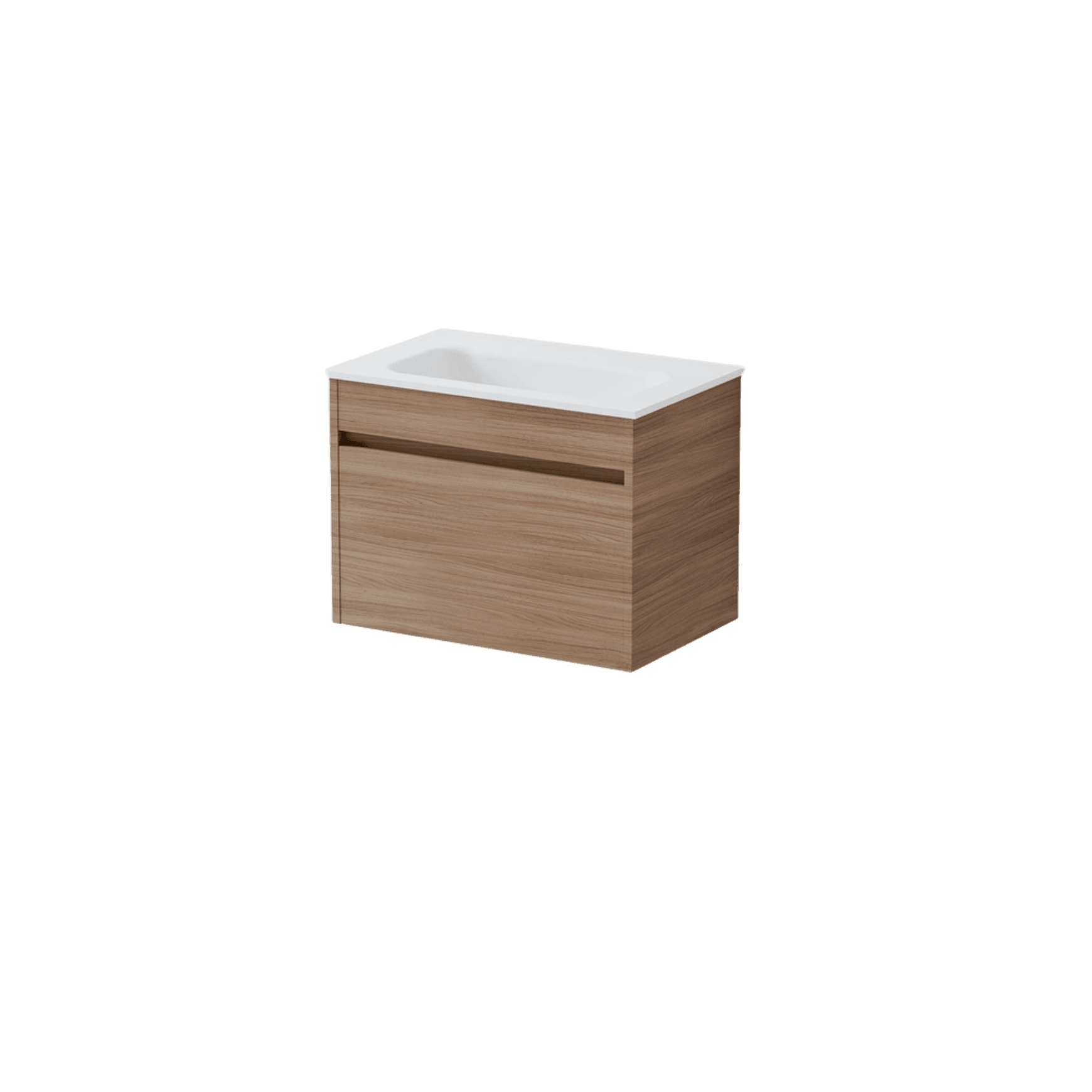 Luxe 600 Slim Wall Hung Vanity | 1 Drawer