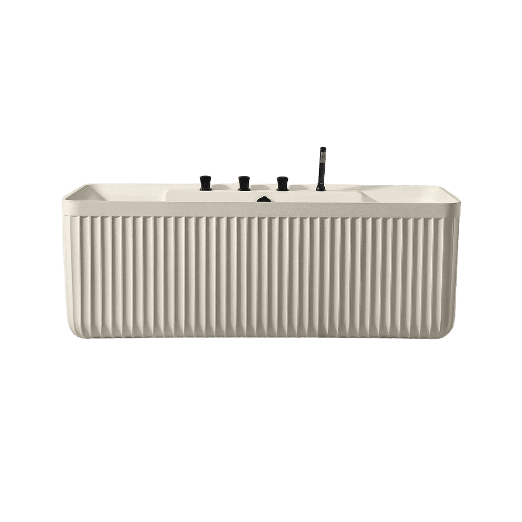KOLPA Back-to-Wall Bath with Faucet