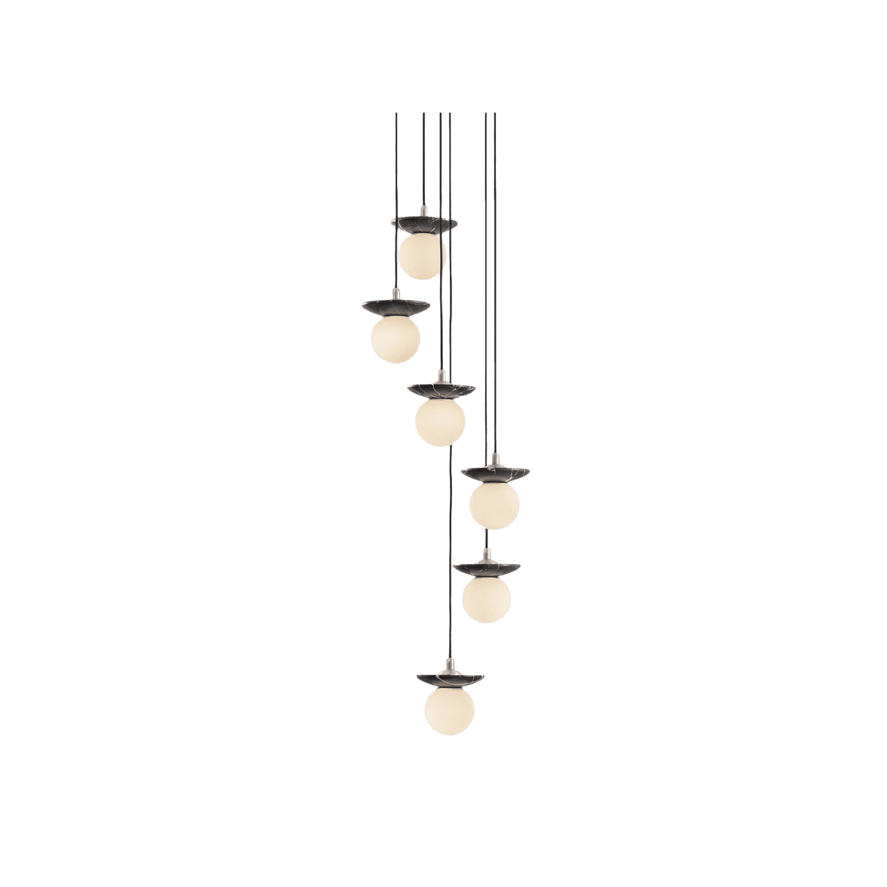 Orbit Stone 6lt Pendant Light