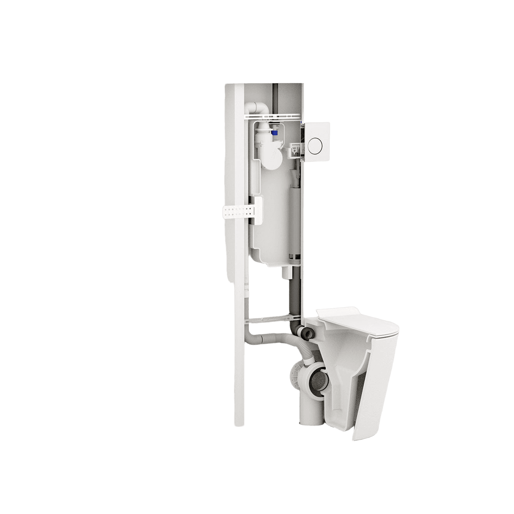 Odourless by Expella with Geberit Sigma 8 In-wall Cistern for Floor Mount Pans