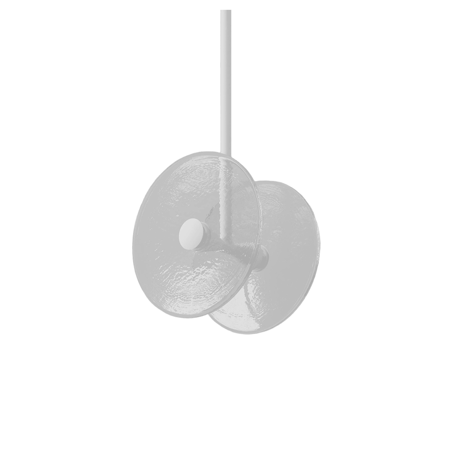 Coral Duo Rod Pendant - Clear