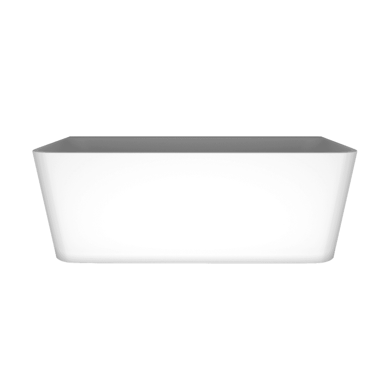 'The Smith' Bath 1700mm Back To Wall Matte White Acrylic