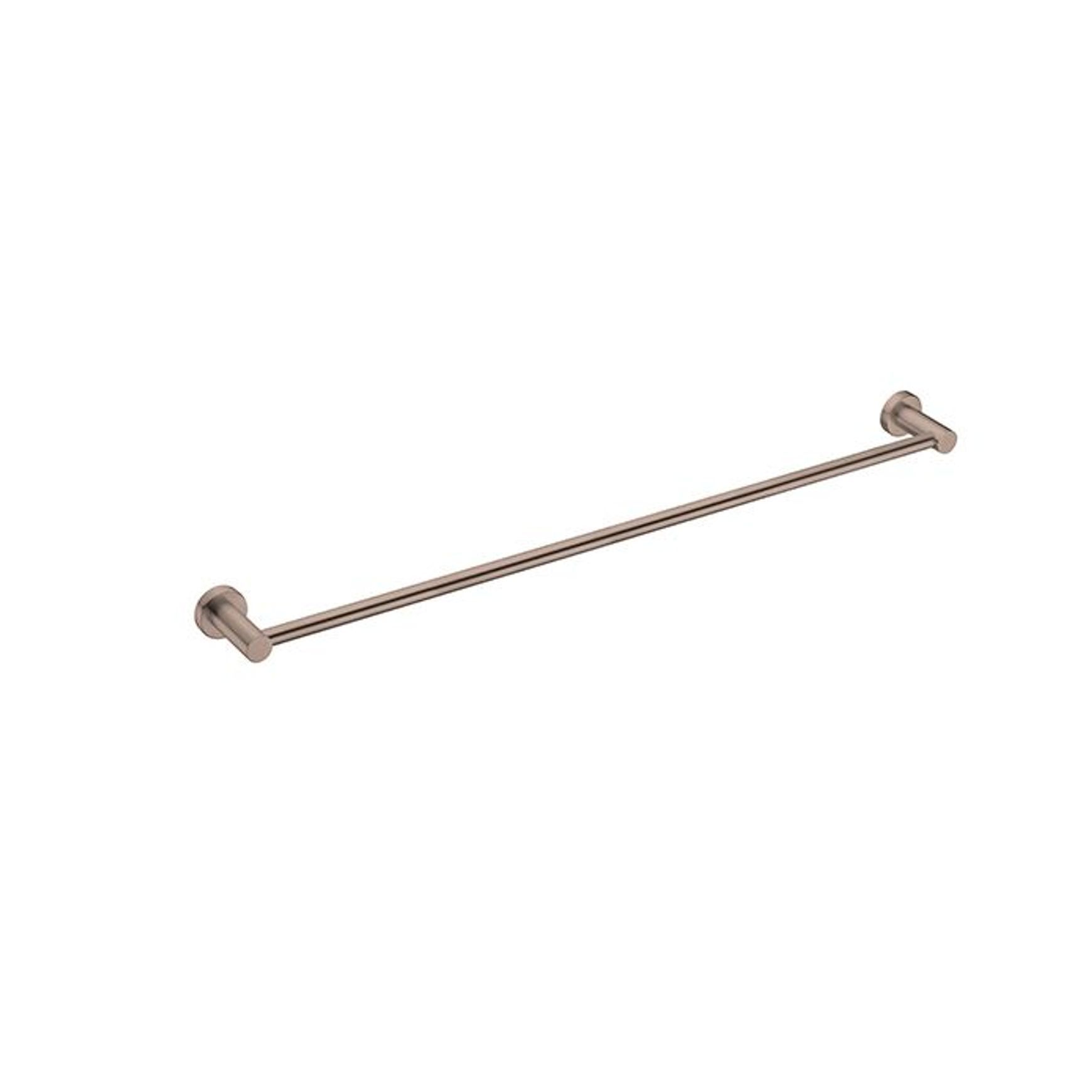 Mecca Single Towel Rail 800mm Brushed Bronze