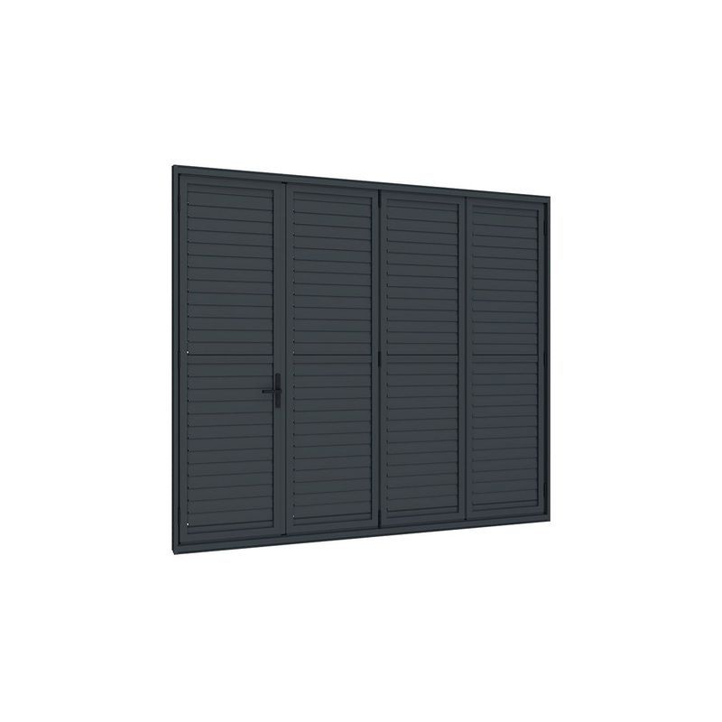 Bifold Shutter Wall For Caribbean Wall Mounted Pergola