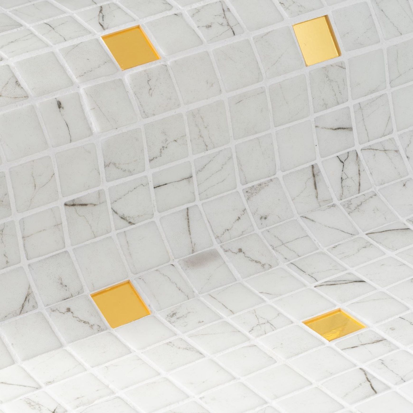 Carrara | Gold Mosaics Collection by Ezarri