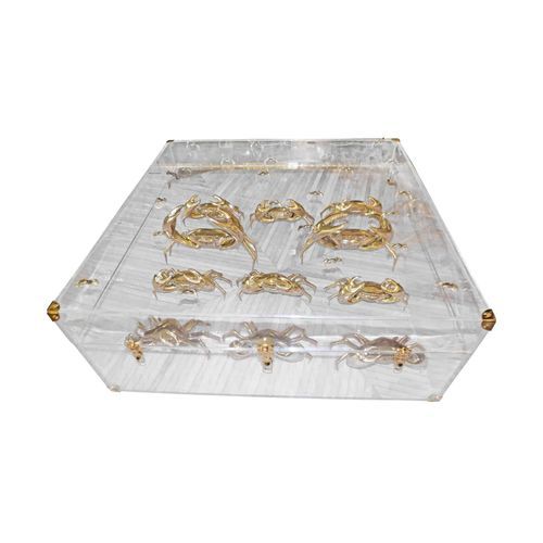 Pirato Grande Lucite Acrylic Storage Trunk Table - CUSTOMISE