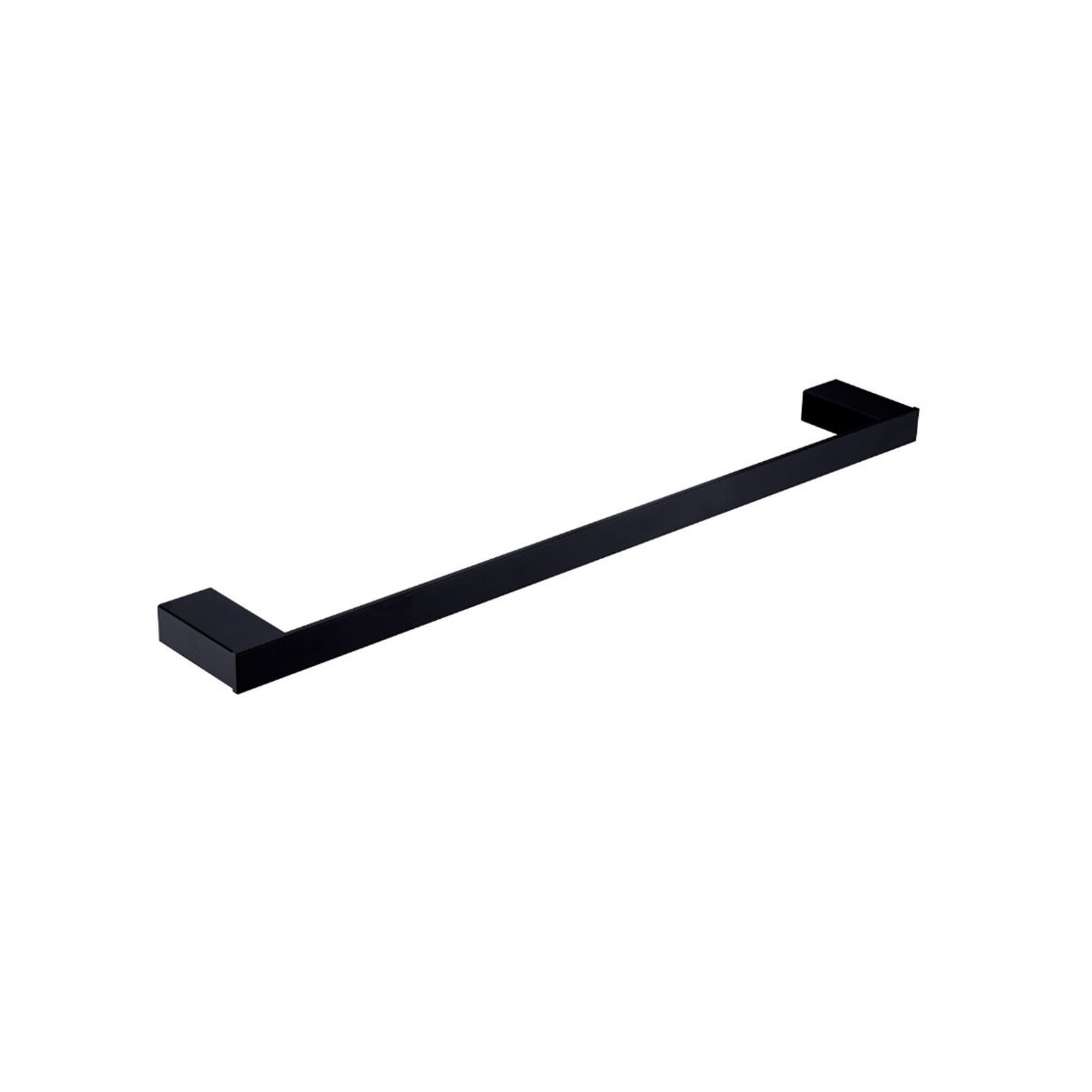 Celia Single Towel Rail 600mm Matte Black