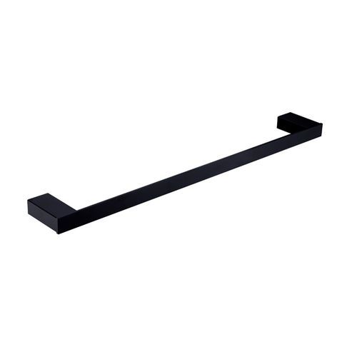 Celia Single Towel Rail 800mm Matte Black