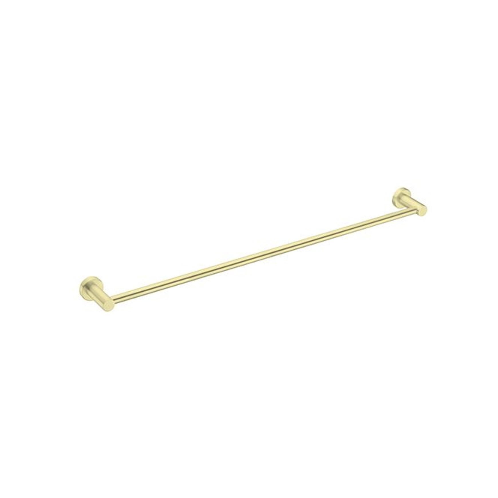 Mecca Single Towel Rail 800mm Brushed Gold