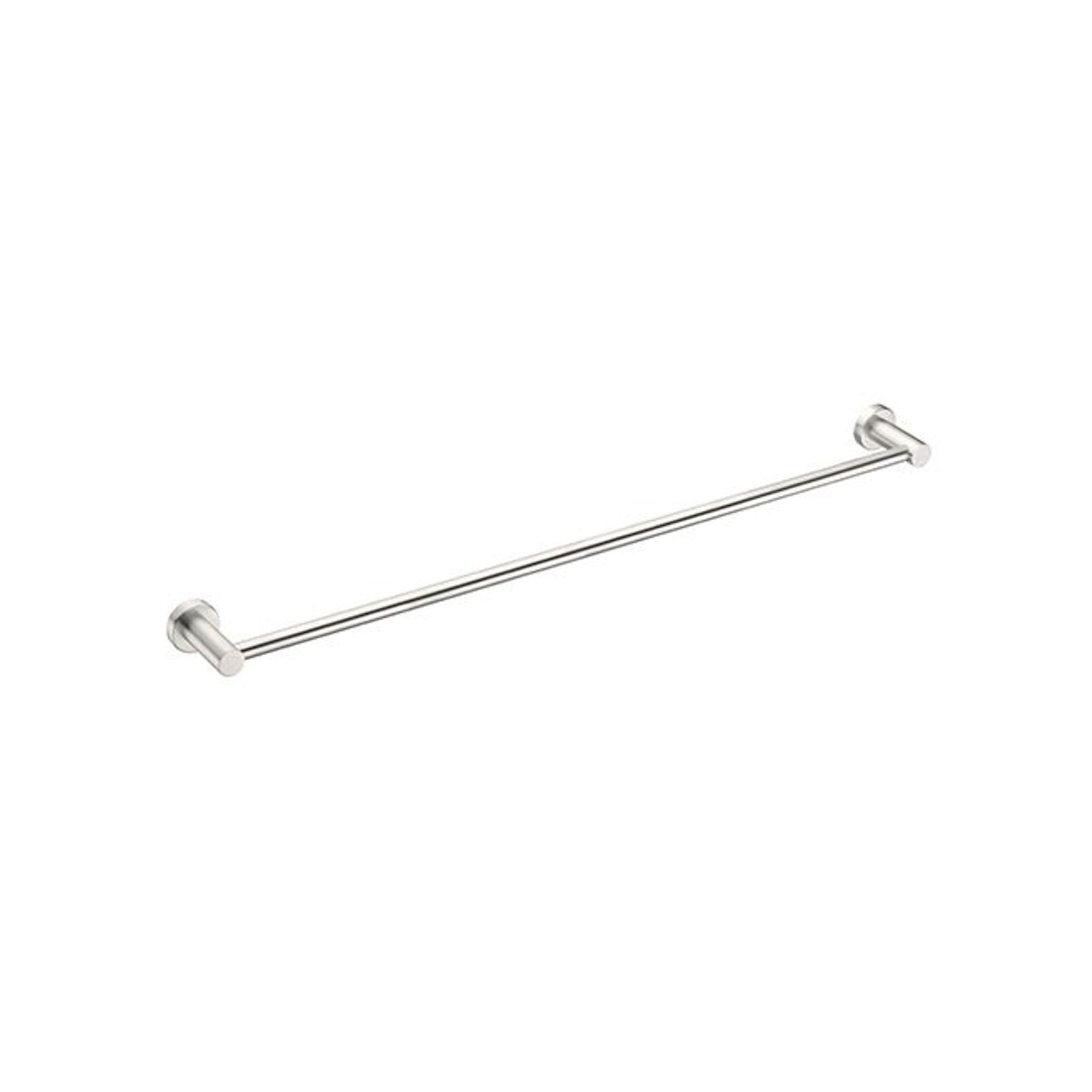 Mecca Single Towel Rail 800mm Brushed Nickel