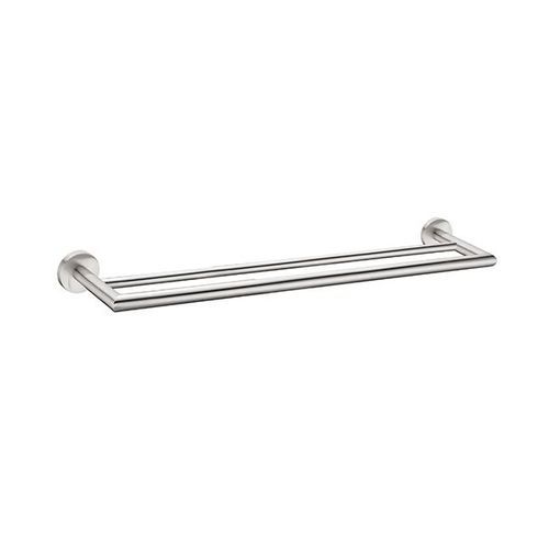Dolce Double Towel Rail 700mm Brushed Nickel