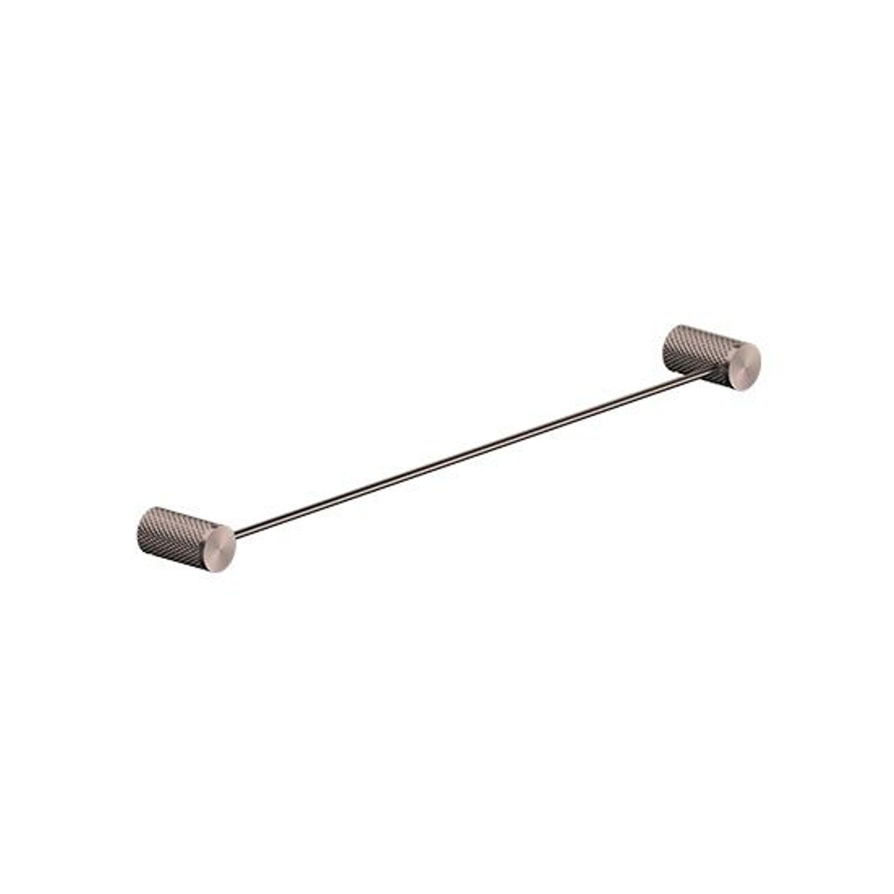 Opal Single Towel Rail 600mm Brushed Bronze